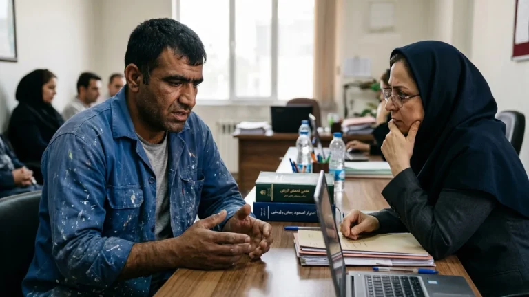 مشاوره کارگر فاقد قرارداد با وکیل برای اثبات رابطه کارگری و شکایت از کارفرما