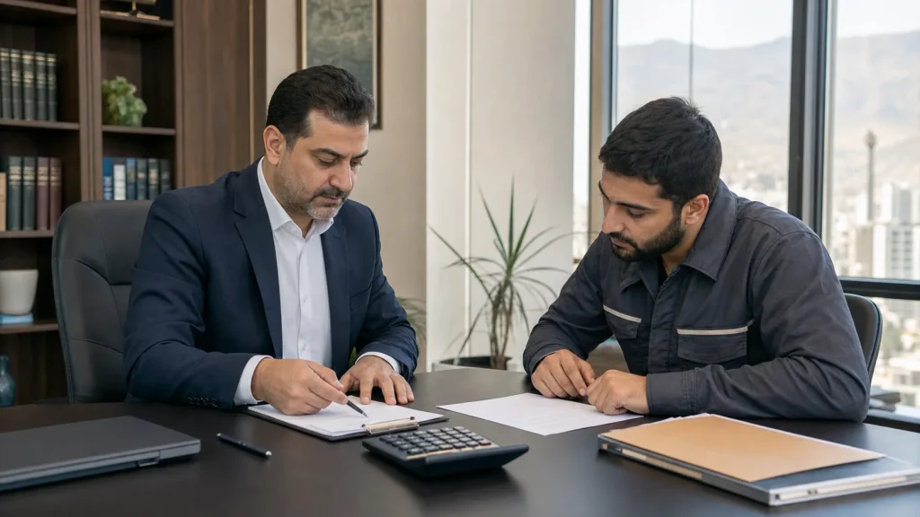 مشاوره شکایت از کارفرما بابت حقوق، عیدی و سنوات