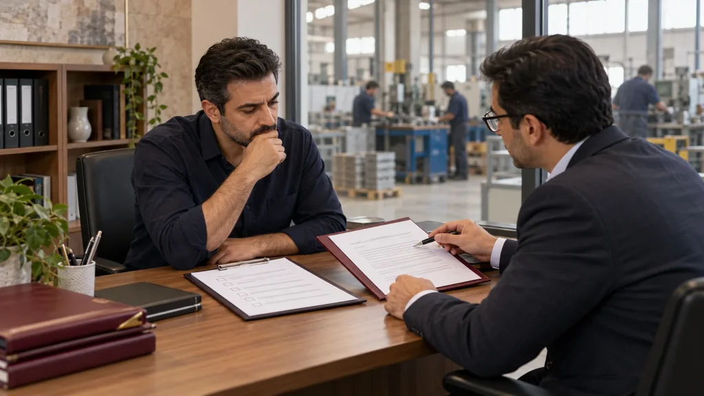 شکایت کارفرما از کارگر؛ بررسی قرارداد و مدارک کارگاه با مشاور